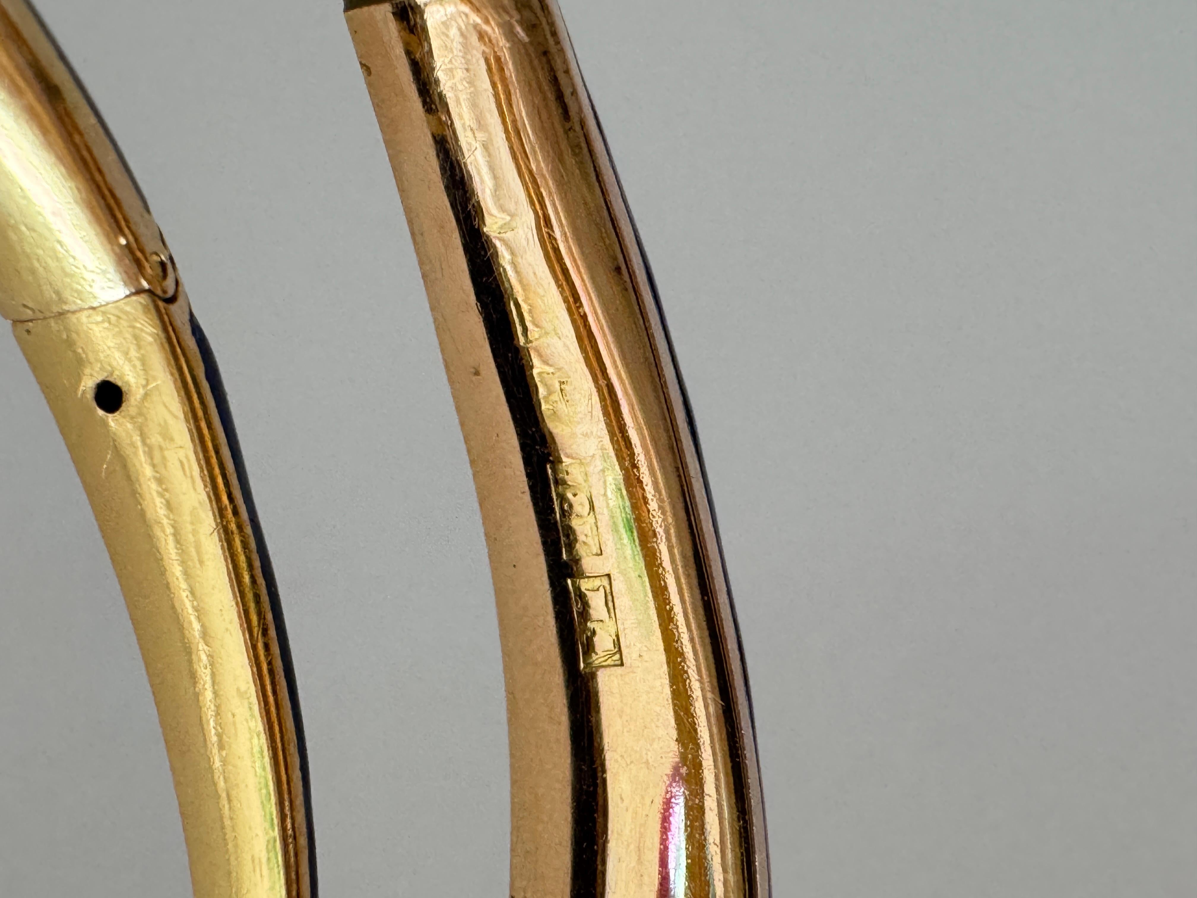 Bracelet serpent en émail bleu et diamants Gustaf Mollenborg C1840 en vente 3