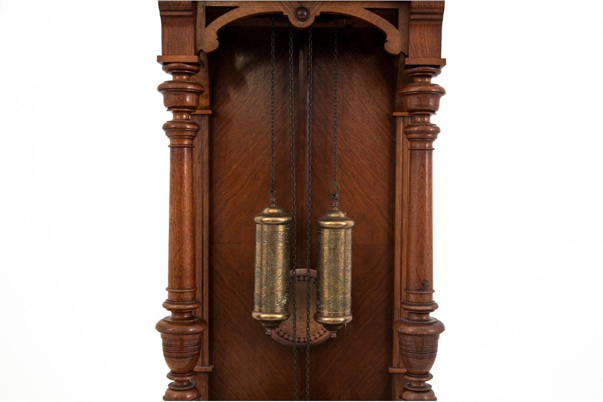 Antique Gustav Becker Standing Clock, Germany, circa 1890 In Fair Condition In Chorzów, PL
