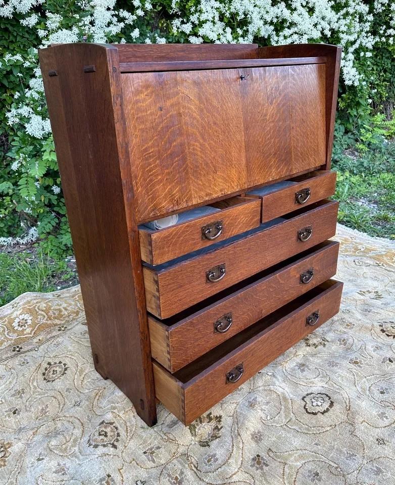 Americano Antica scrivania a ribalta Gustav Stickley - W5844           DEVE  VENDERE in vendita