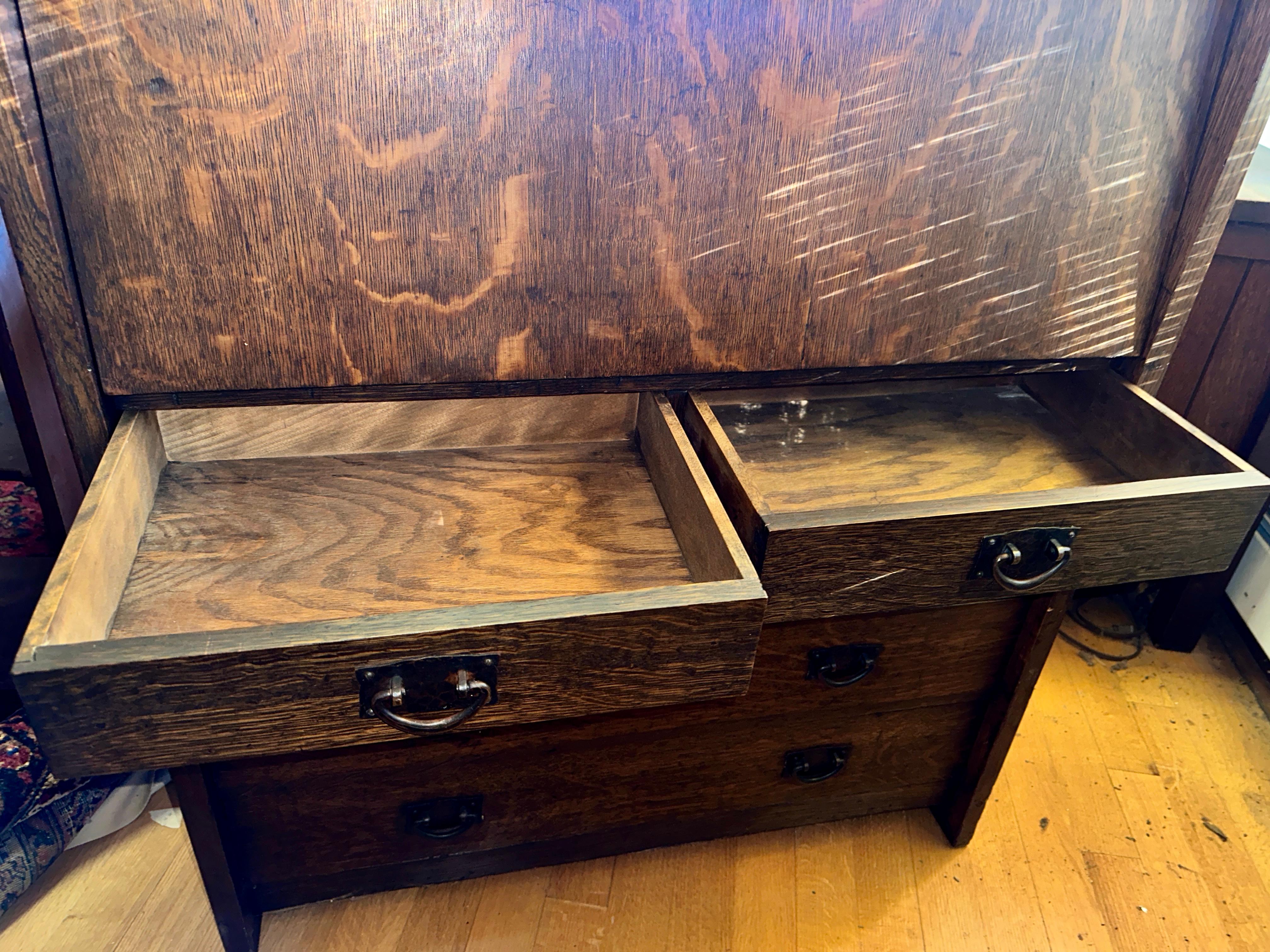 Antiker GUSTAV STICKLEY Drop Front-Schreibtisch PERIOD DESK - W5844           MUSS  VERKAUFEN im Angebot 5