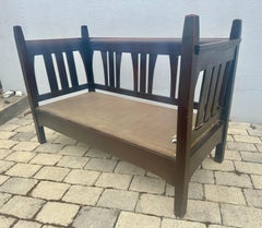 ANTIQUE signed "GUSTAV STICKLEY" early RARE Divian #165 settle