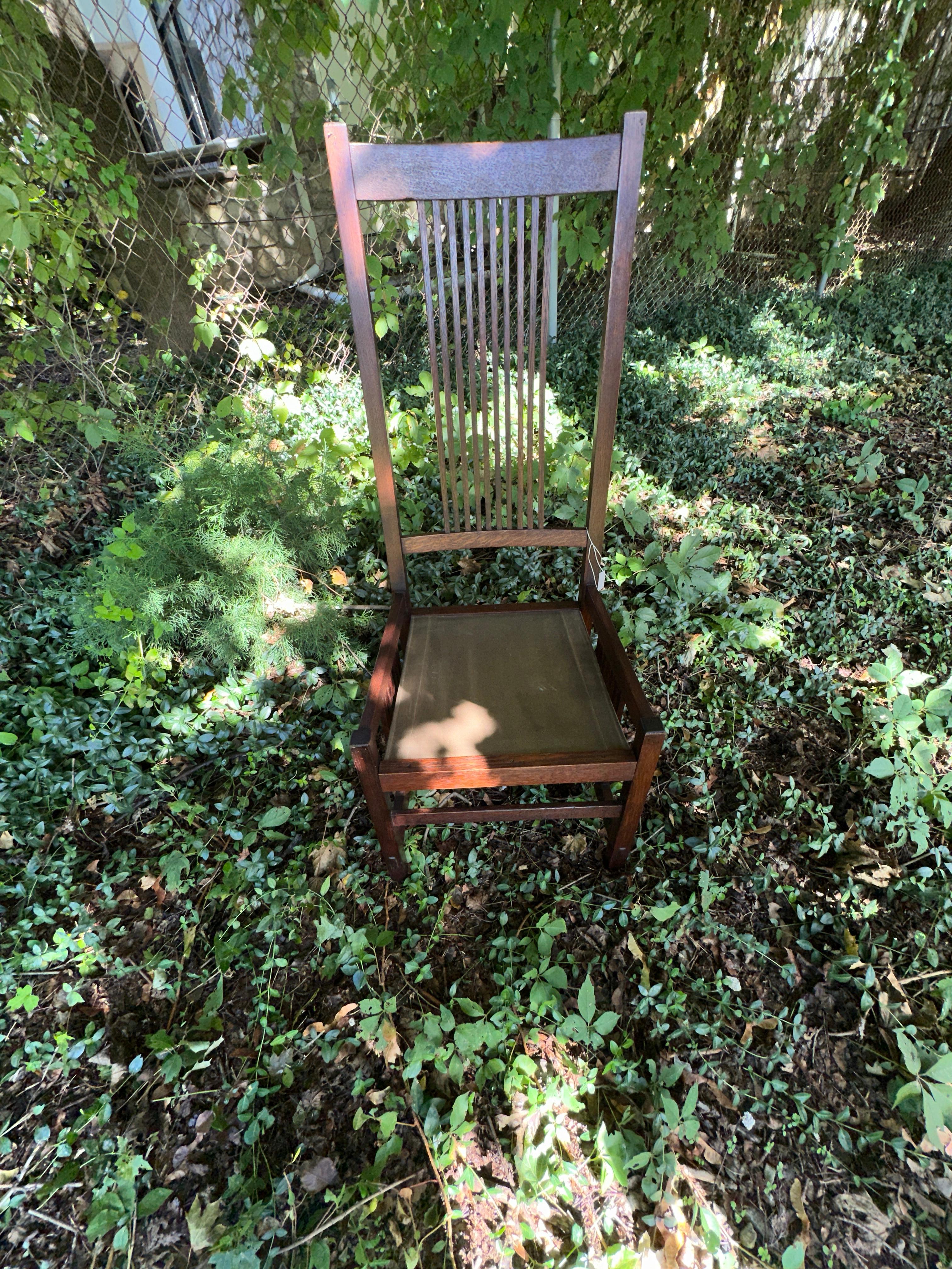 American Antique GUSTAV STICKLEY    High Back Spindle Dining Chair             MUST  SELL For Sale
