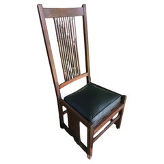 Antiguo GUSTAV STICKLEY    Silla de comedor con respaldo alto             DEBE  VENDER