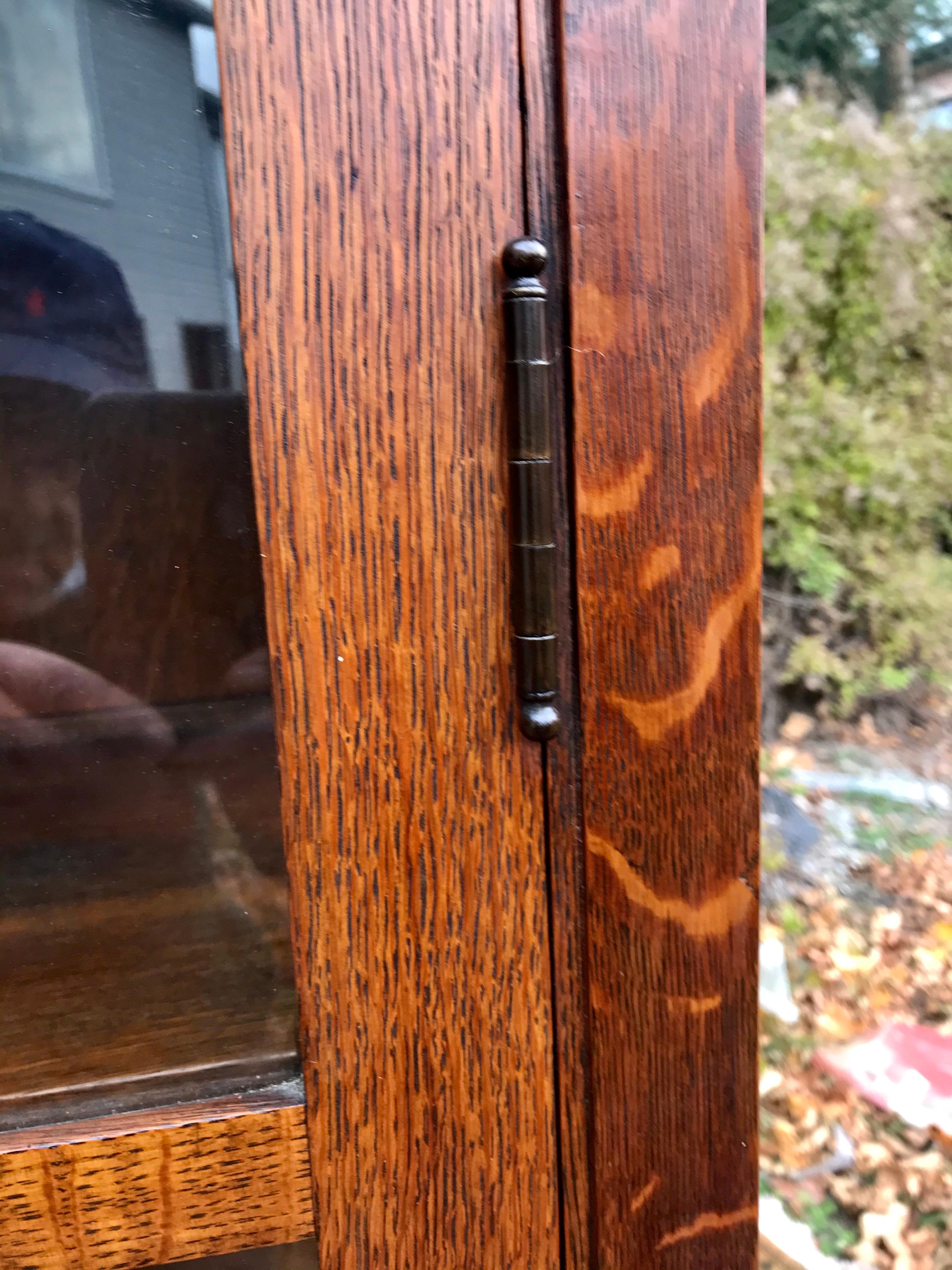 Antique Gustav Stickley Model 820 One Door China Cabinet - W5547 1