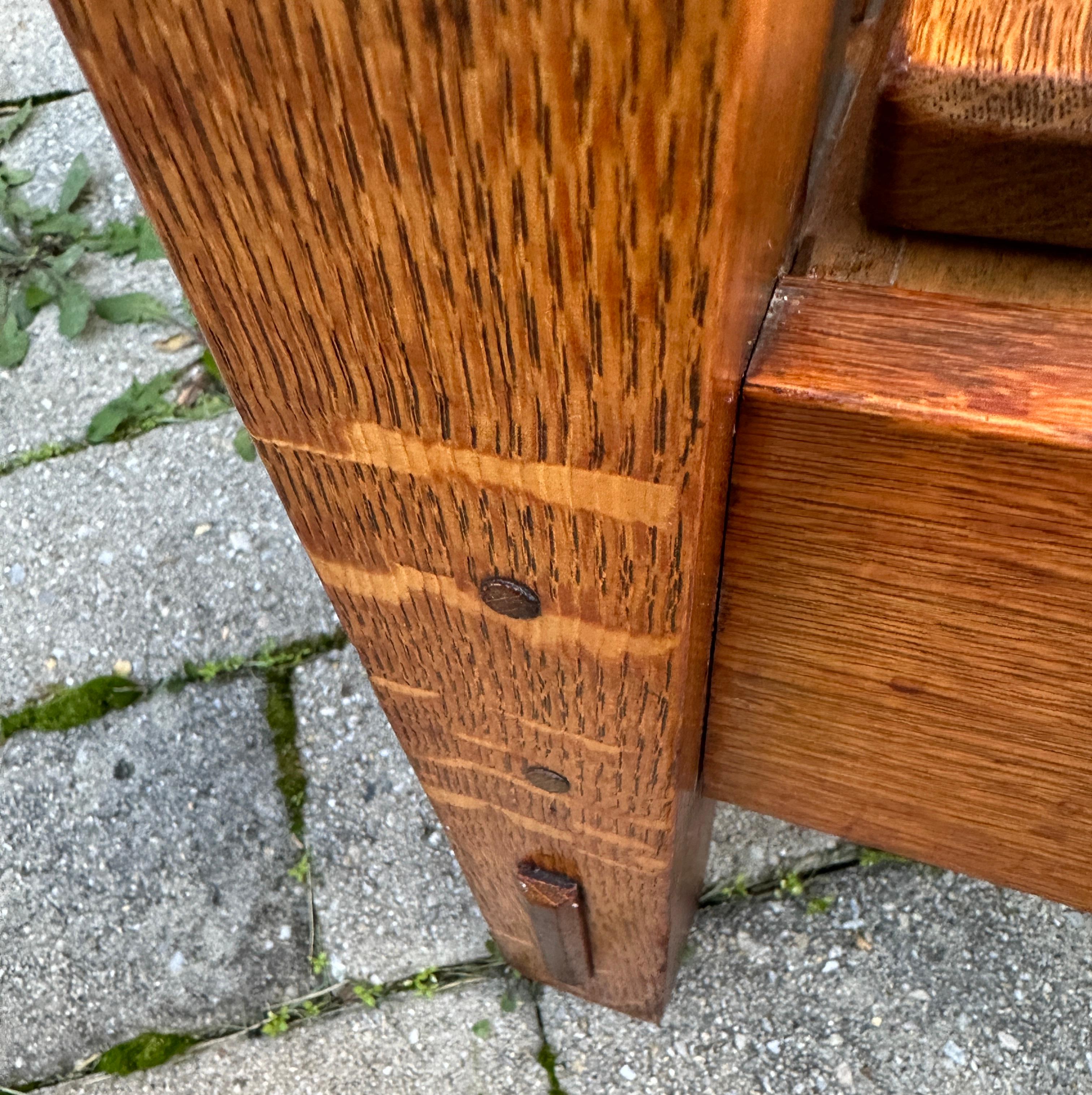 Antique Gustav Stickley Morris Chair Model # 332 circa 1900 9