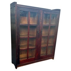 ANTIQUE GUSTAV STICKLEY   Two-Door Bookcase Model 717 - W7984