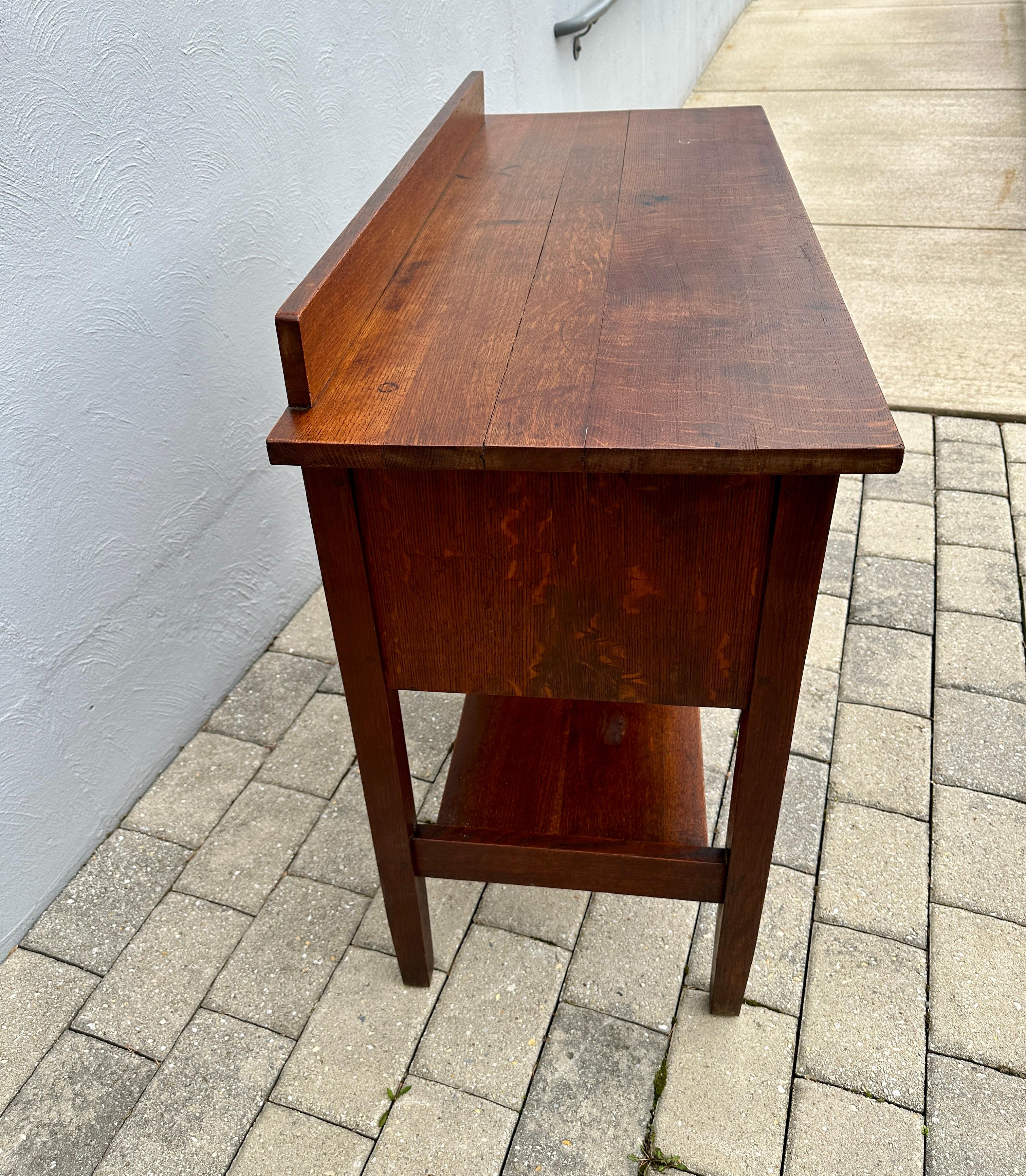 Table de service antique Gustav Stickley / Petite planche d'appoint - W7535 en vente 12