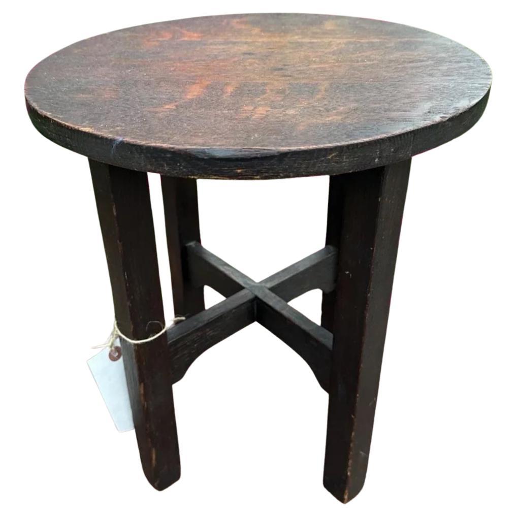 Petit tabouret de table antique Gustav Stickley - W7804