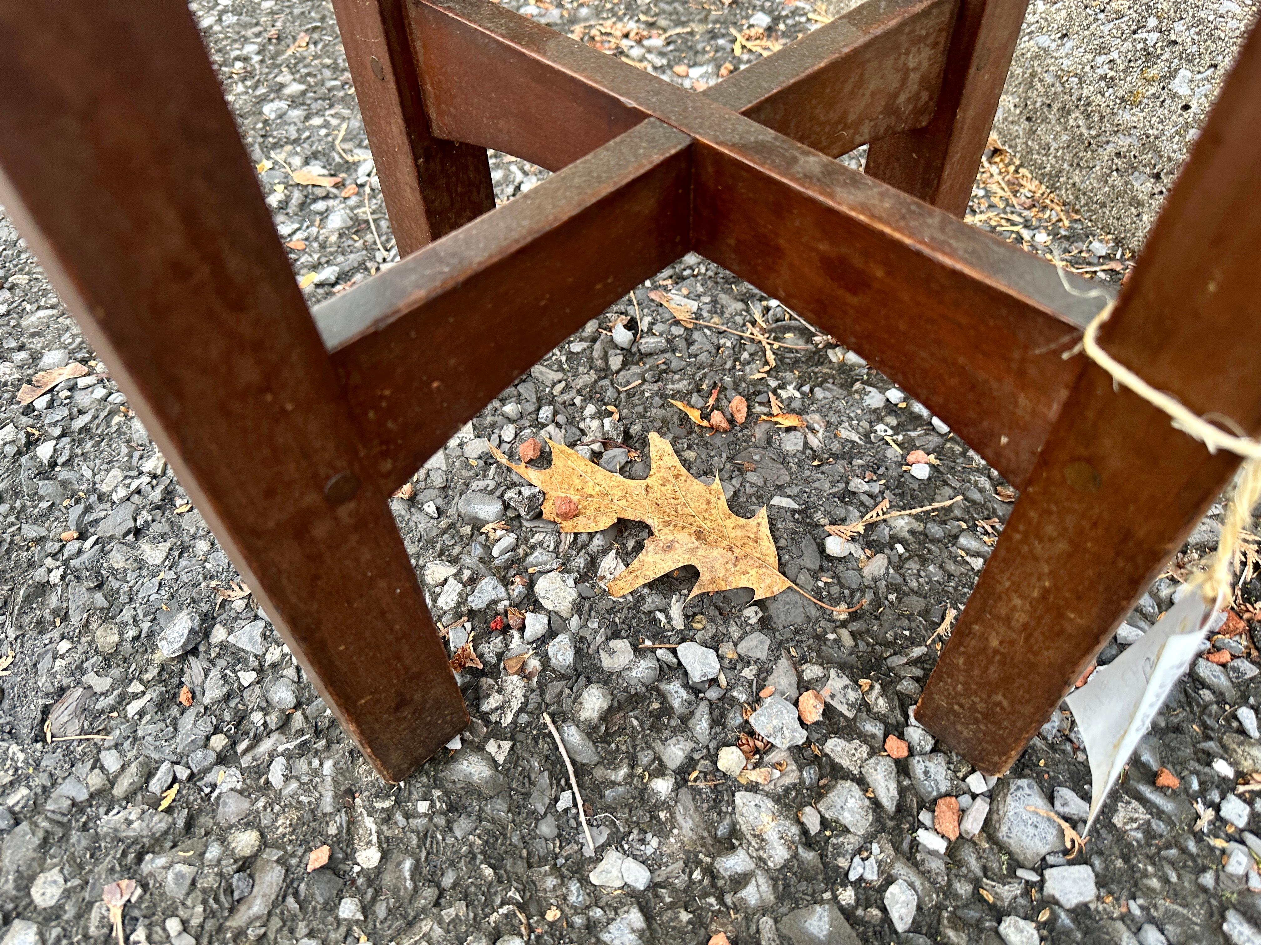 Antique Gustav Stickley Tabouret, Marked - W7243   ON SALE NOW. For Sale 7