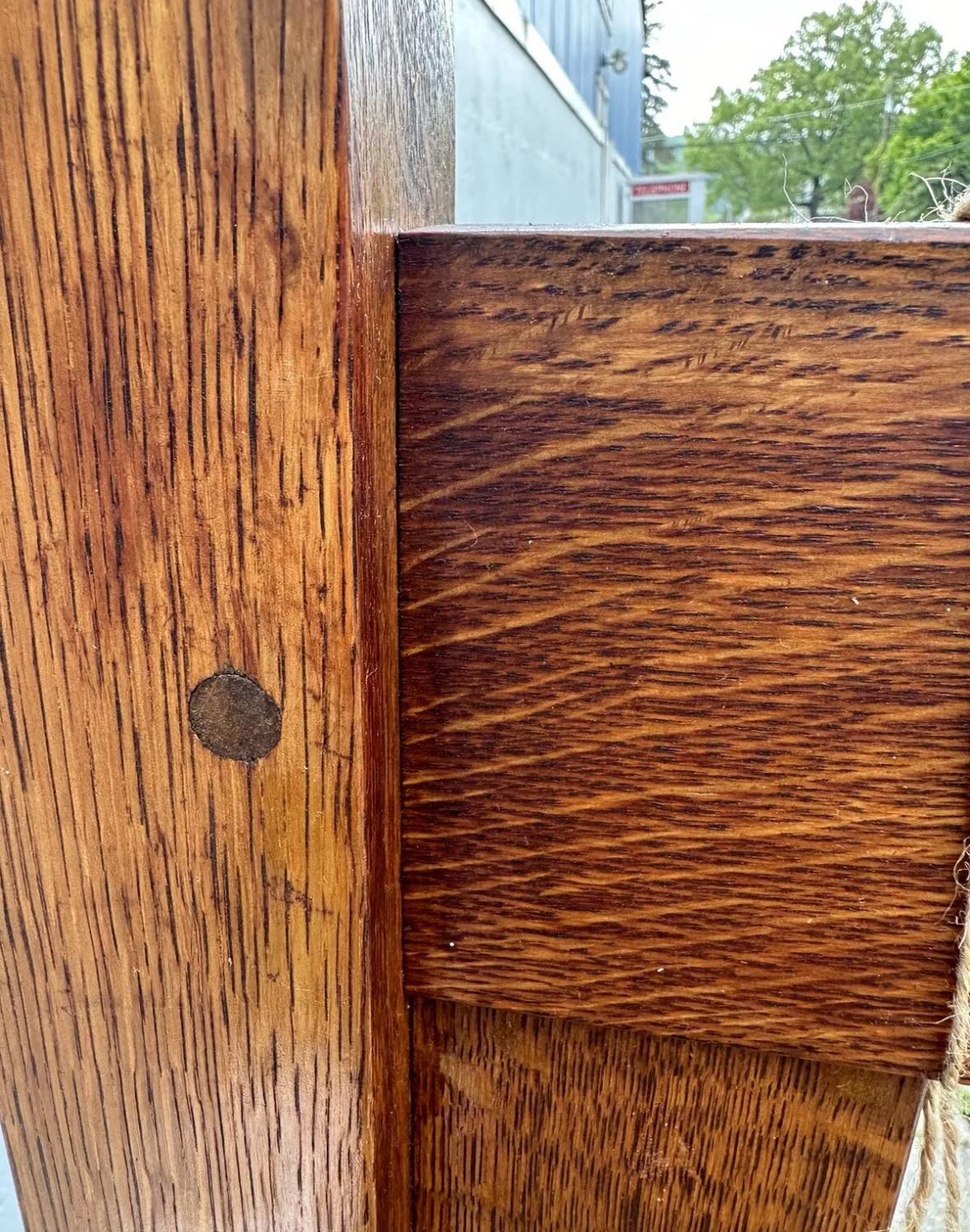 Antique    GUSTAV  STICKLEY   Three-Quarter Bed from early 1900s 5