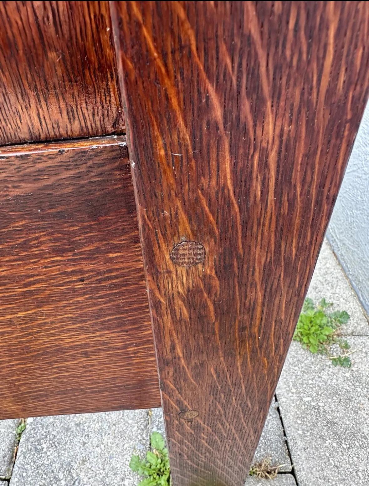 Antique    GUSTAV  STICKLEY   Three-Quarter Bed from early 1900s 10