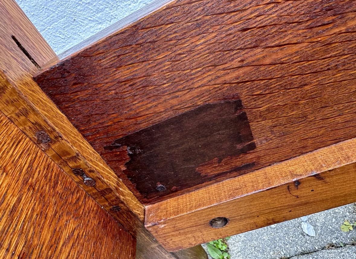 Arts and Crafts Antique    GUSTAV  STICKLEY   Three-Quarter Bed from early 1900s