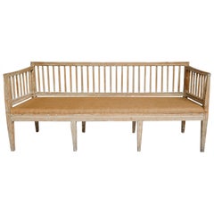 Antique Gustavian Bench