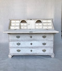 Antique Gustavian Bureau, Early 19th Century