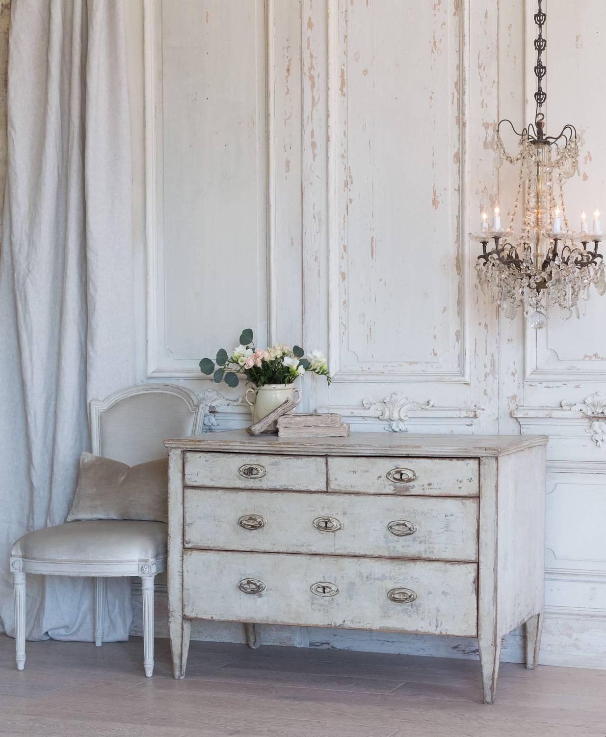 French Antique Gustavian Commode, 1850 For Sale