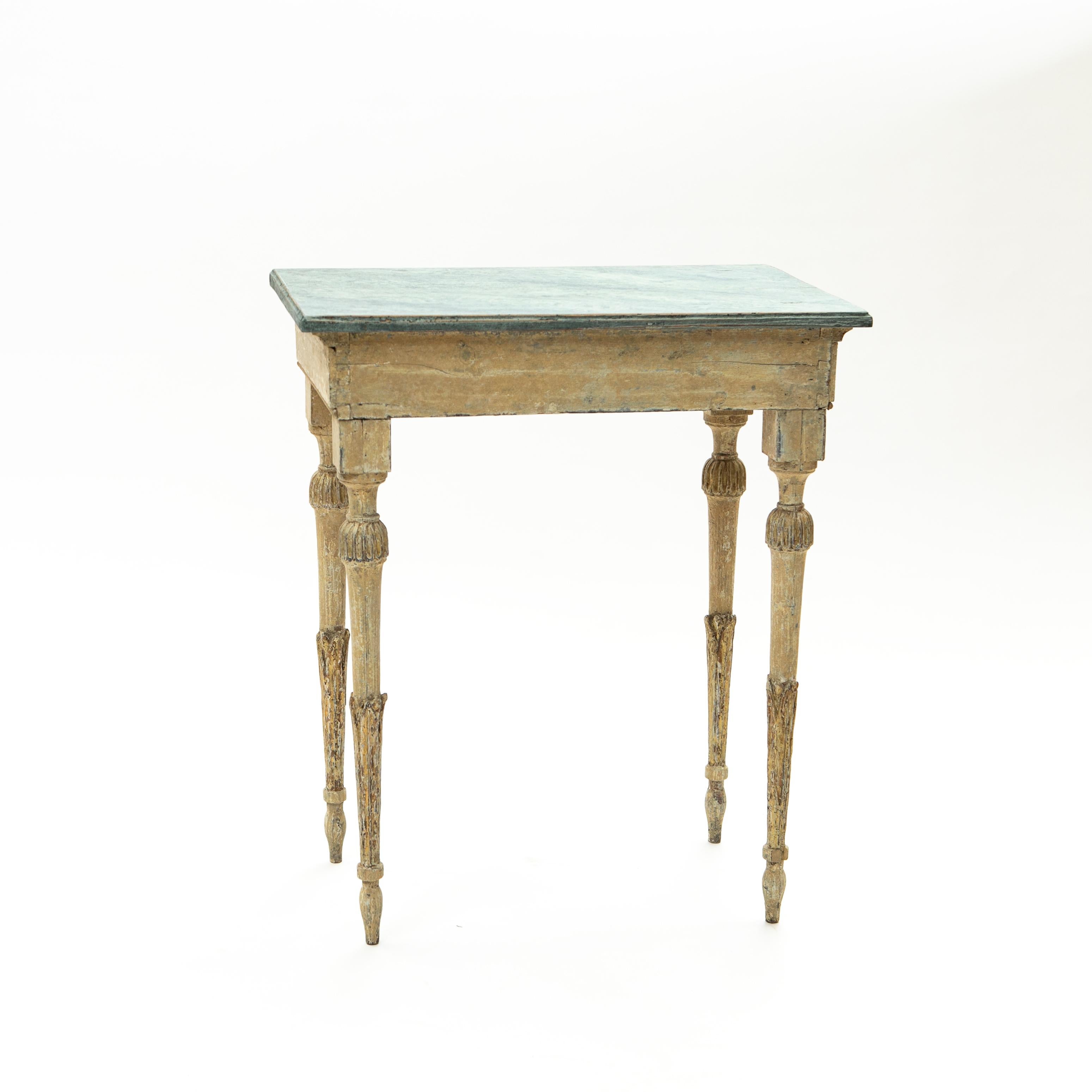 Wood Antique Gustavian Console Table