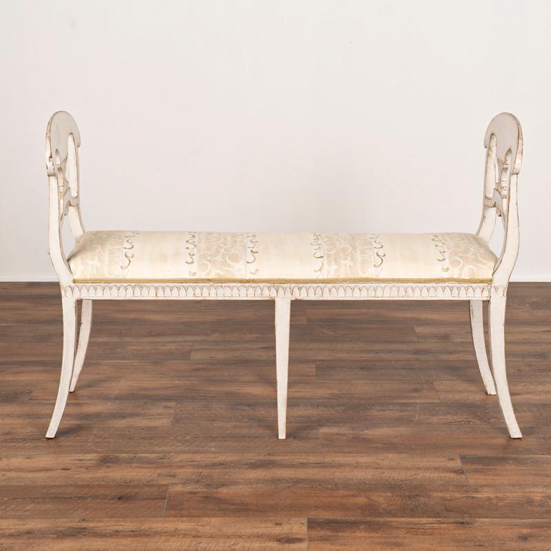 Swedish Antique Gustavian Narrow Window Seat Bench from Sweden