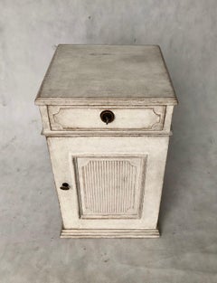Antique Gustavian Style Bedside Cabinet, 1850s