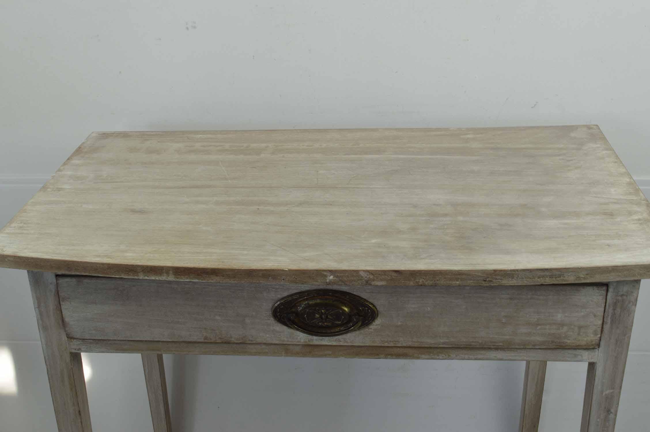 Early 19th Century Antique Gustavian Style Bleached Mahogany Side Table, circa 1800