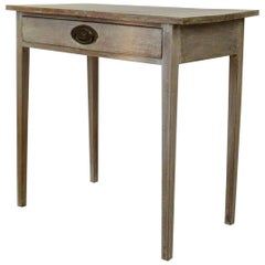Antique Gustavian Style Bleached Mahogany Side Table, circa 1800 Antique Gustavian Style Bleached Mahogany Side Table, circa 1800