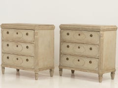 Antique Gustavian Style Chests of Drawers - a Pair