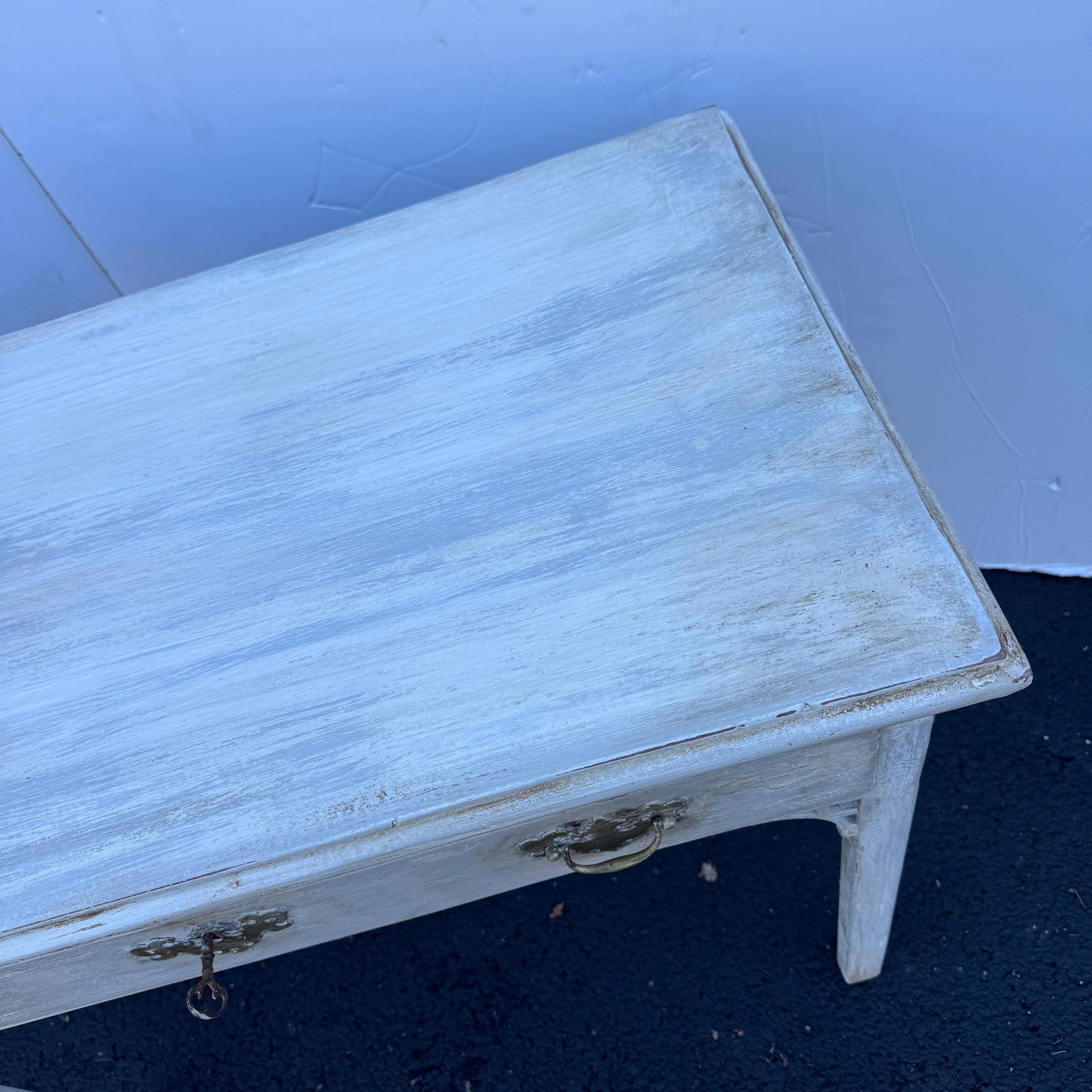 Antiker Konsolen-Beistelltisch im Gustavianischen Stil mit Schublade im Angebot 6