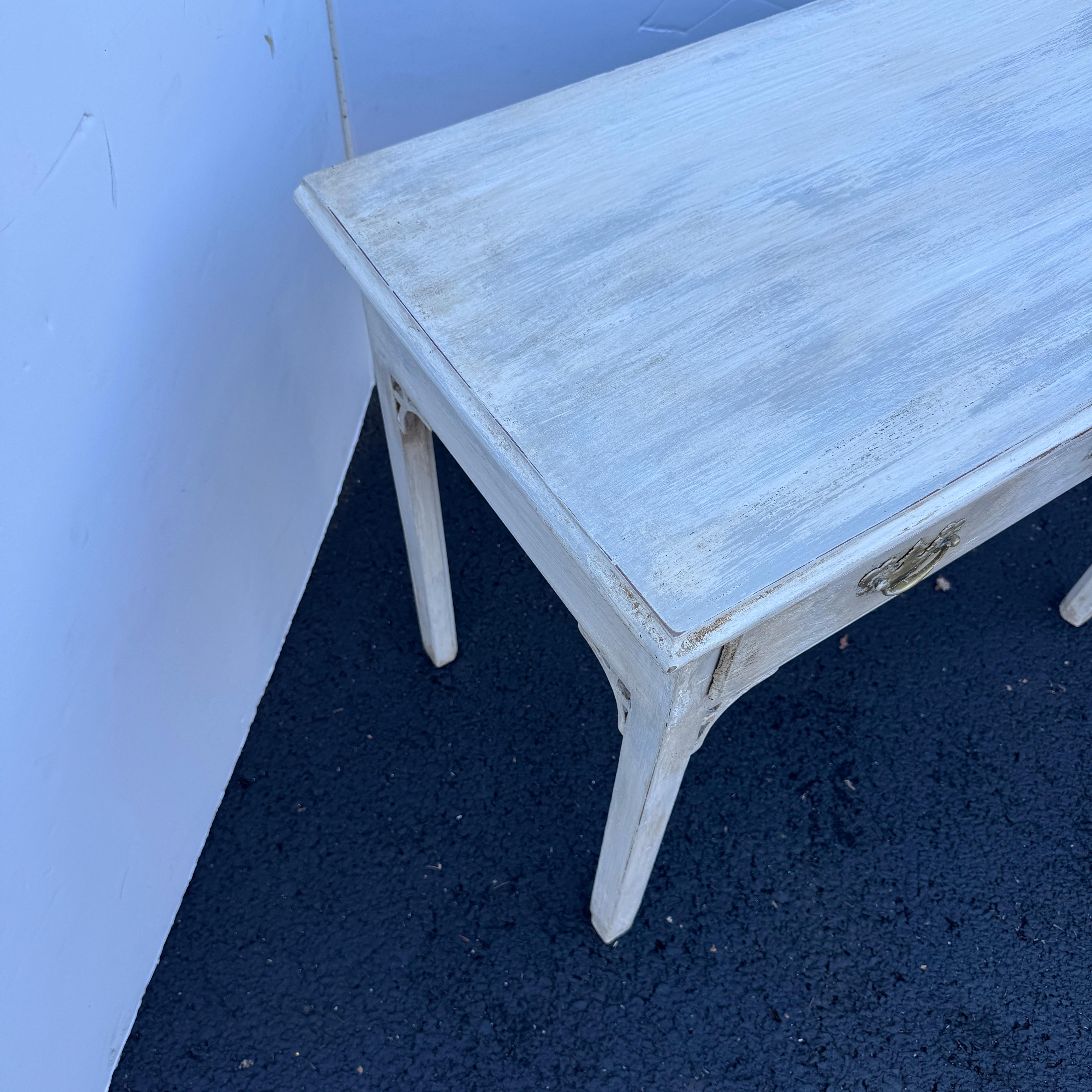Antiker Konsolen-Beistelltisch im Gustavianischen Stil mit Schublade im Angebot 8