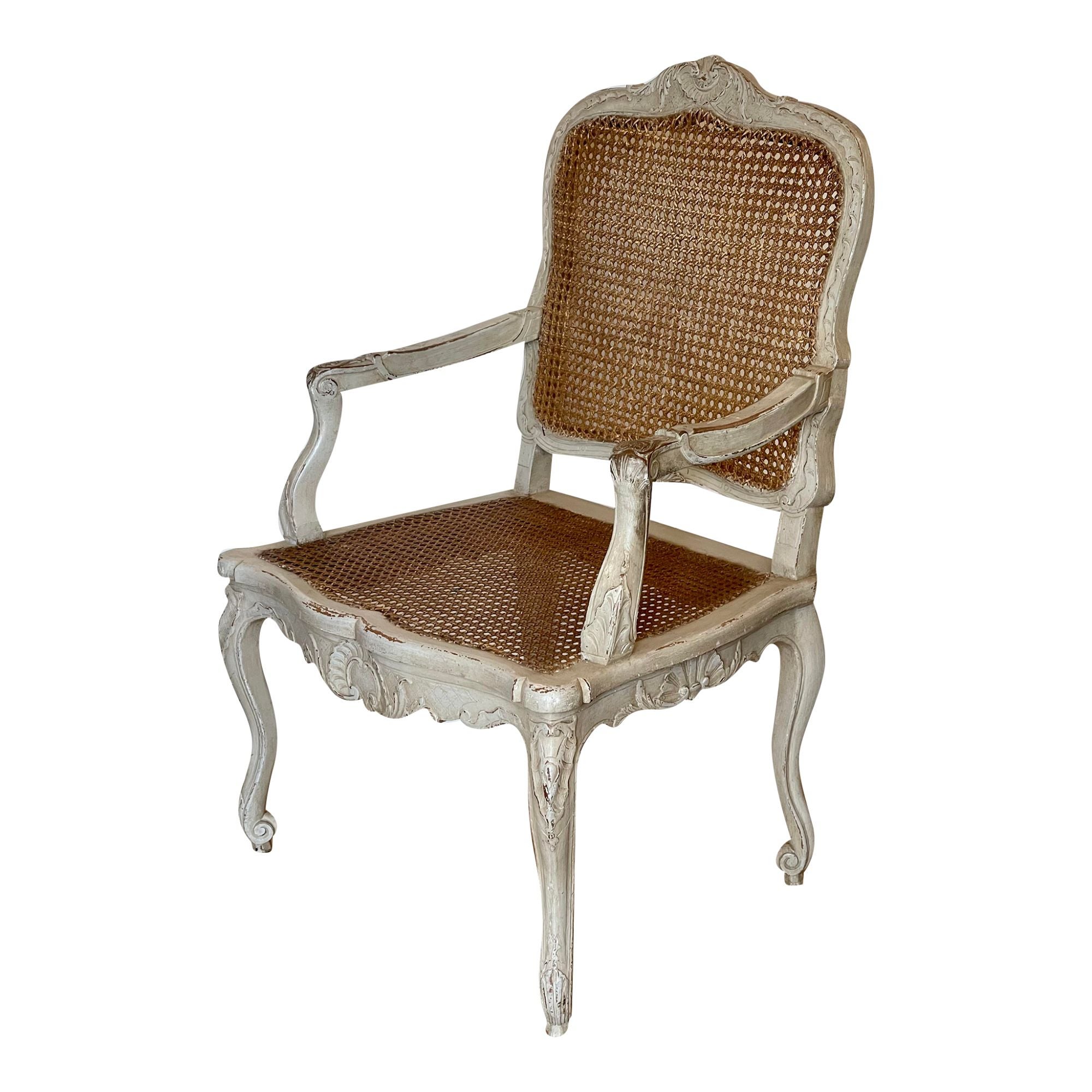 Antique Gustavian Style Louis XV Arm Chair