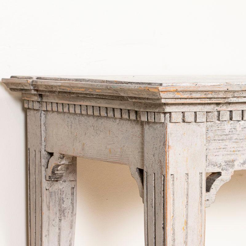 19th Century Antique Gustavian Style Painted Console Table, Sweden