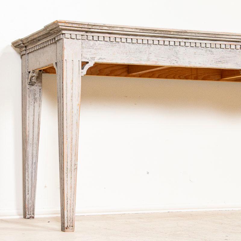 Wood Antique Gustavian Style Painted Console Table, Sweden