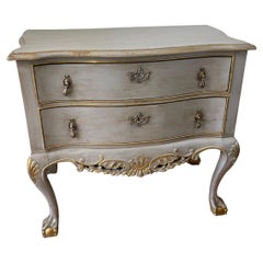 Spectacular Antique Gustavian Style Painted Gray Commode