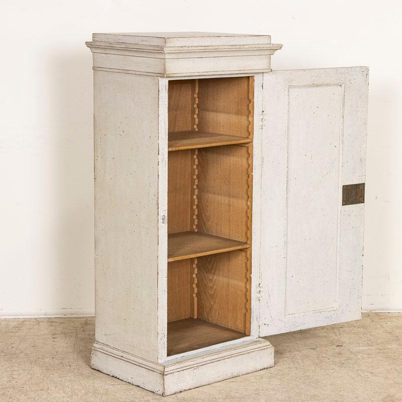 Swedish Antique Gustavian Style Painted Narrow Cabinet from Sweden