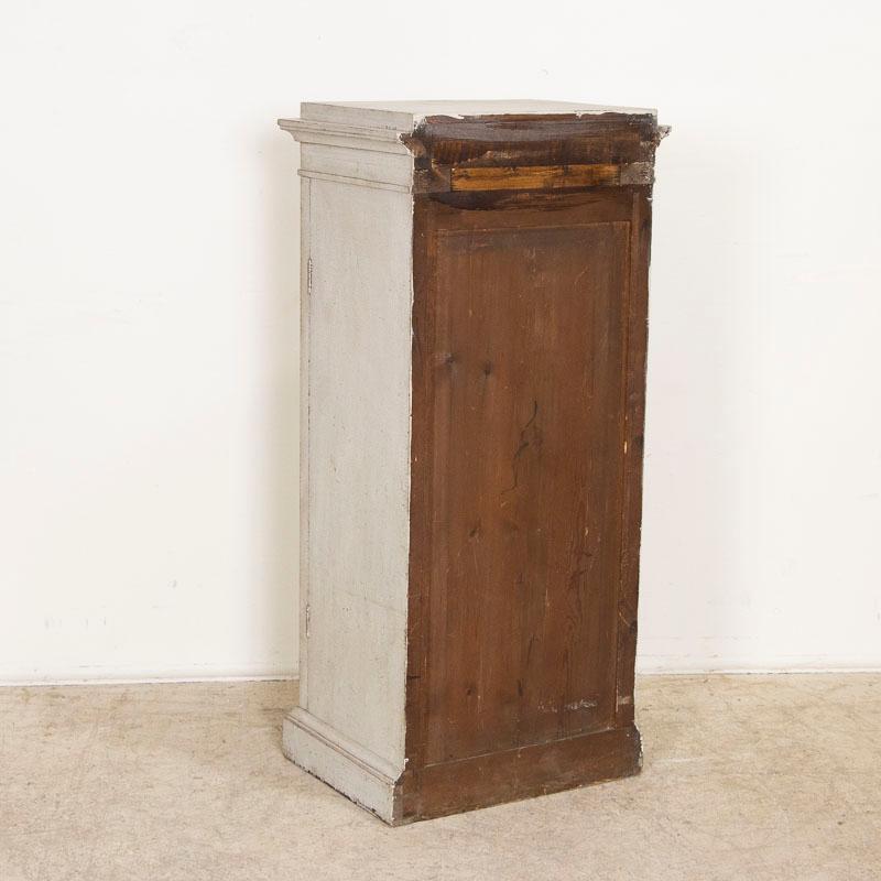 19th Century Antique Gustavian Style Painted Narrow Cabinet from Sweden