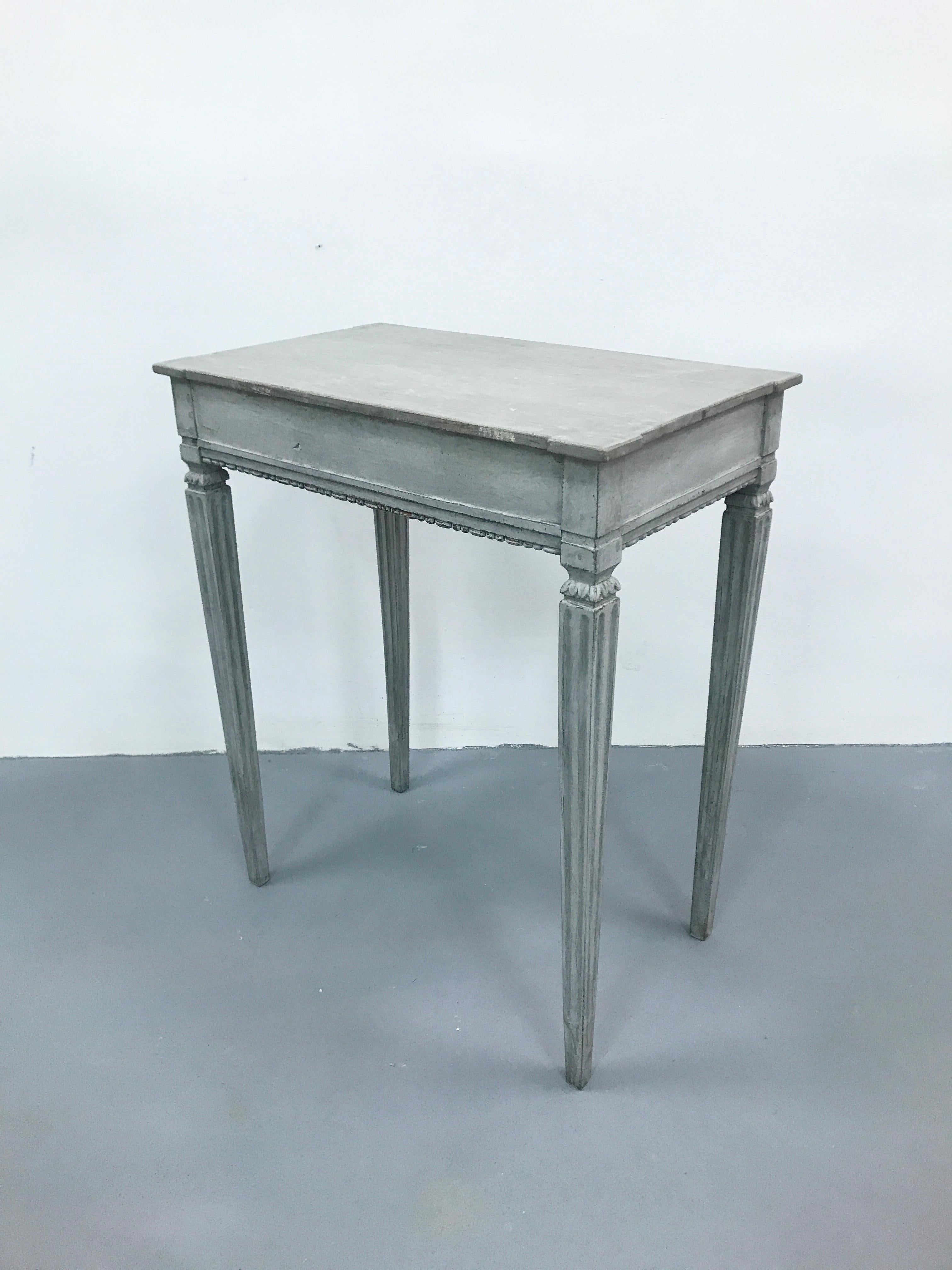 Swedish Antique Gustavian Style Side Table, Late 19th Century For Sale