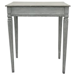 Antique Gustavian Style Side Table, Late 19th Century
