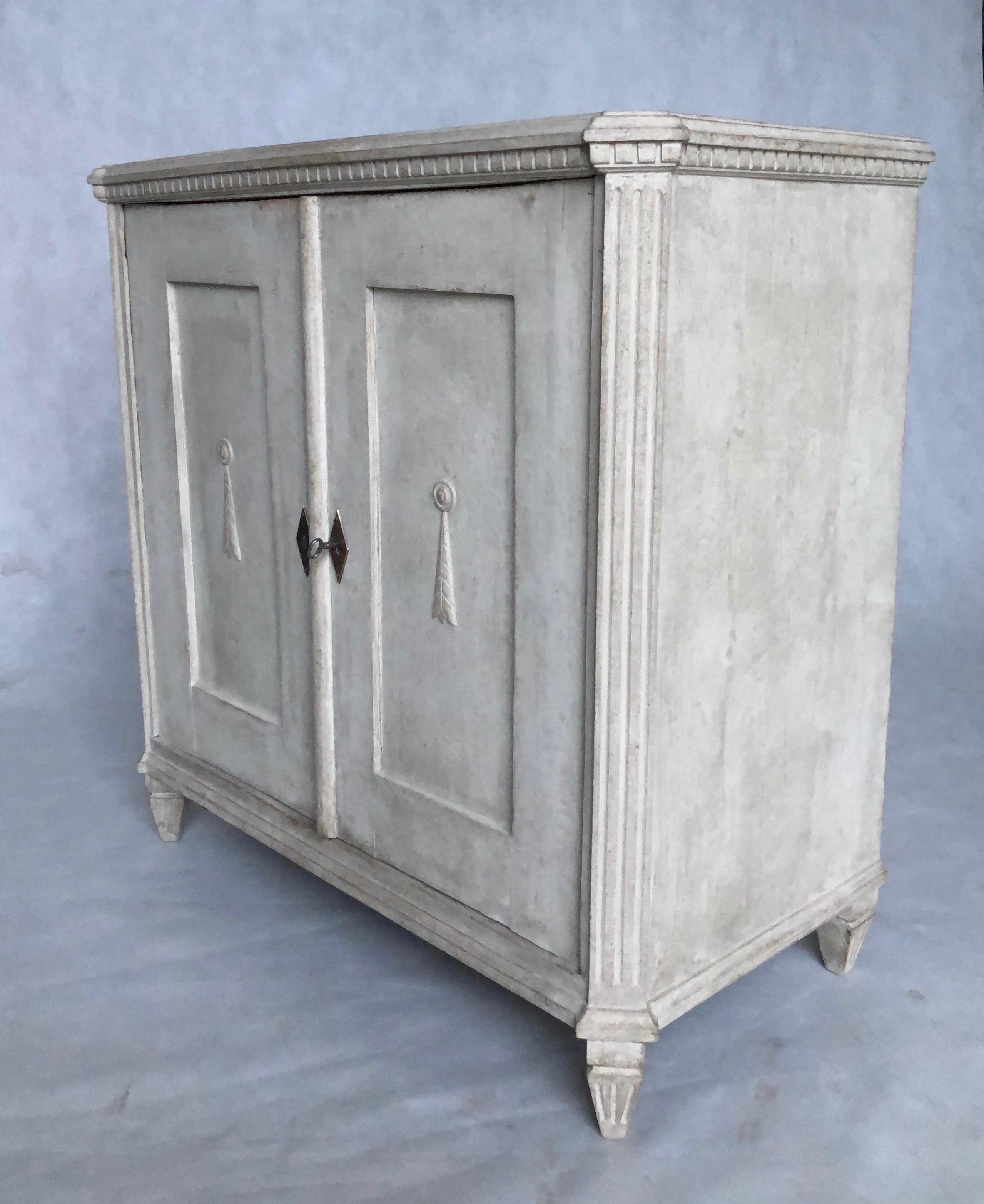 Swedish Antique Gustavian Style Sideboard, 1860s For Sale