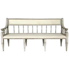 Antique Gustavian Style Three-Seat Sofa, circa 1890 Antique Gustavian Style Three-Seat Sofa, circa 1890