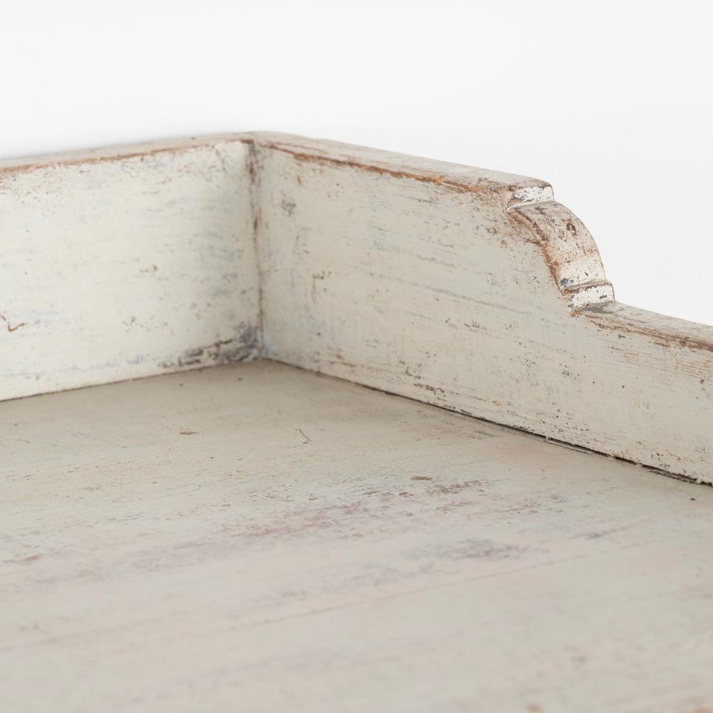 19th Century Antique Gustavian White Painted Sideboard Buffet Server, Sweden circa 1820-40