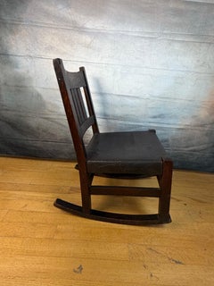 Antique GUSTAV STICKLEY Circa 1901 Rocking Chair w