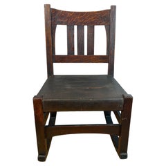 Antique GUSTAV STICKLEY Circa 1901 Rocking Chair w