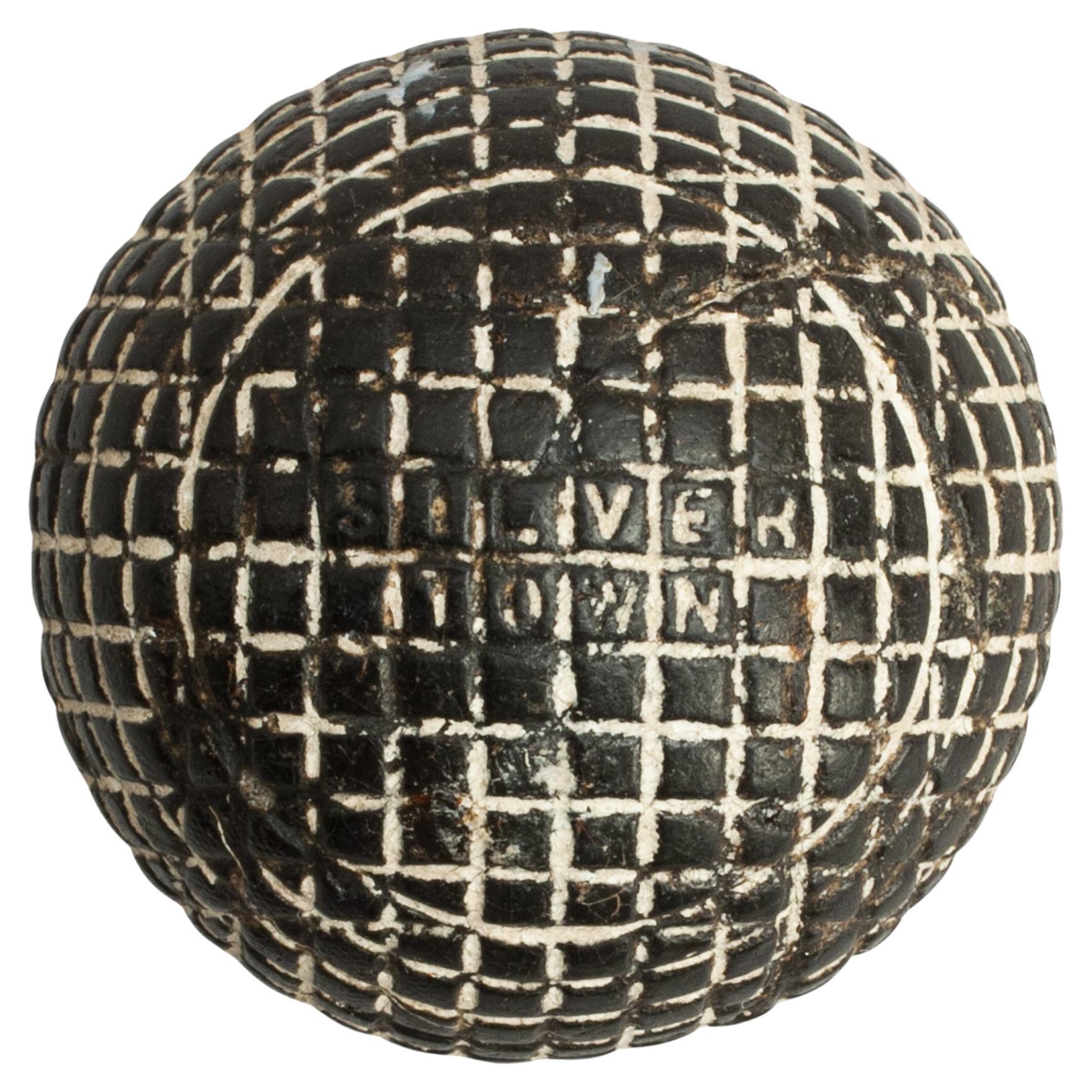 Antique Golf Ball Collection from 1890 - 1960 in Cabinet at 1stDibs