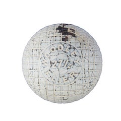 Antique Gutta Percha Golf Ball, 'Woodley Flier'