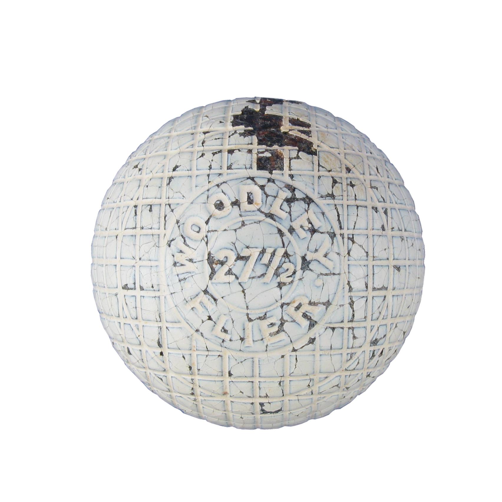 Sporting Art Antique Gutta Percha Golf Ball, 'Woodley Flier'