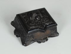 Boîte à bijoux Gutta-Percha ancienne, France, vers 1880