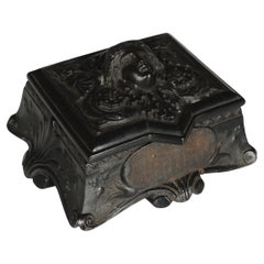 Antique Gutta-Percha Jewelry Box, France, Circa 1880