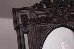 Antique Gutta-Percha Picture Frame, France, 1880s, 10 x 13 cm