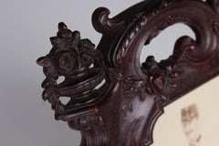 Marco antiguo de gutapercha, Francia, década de 1880, 10 x 13 cm