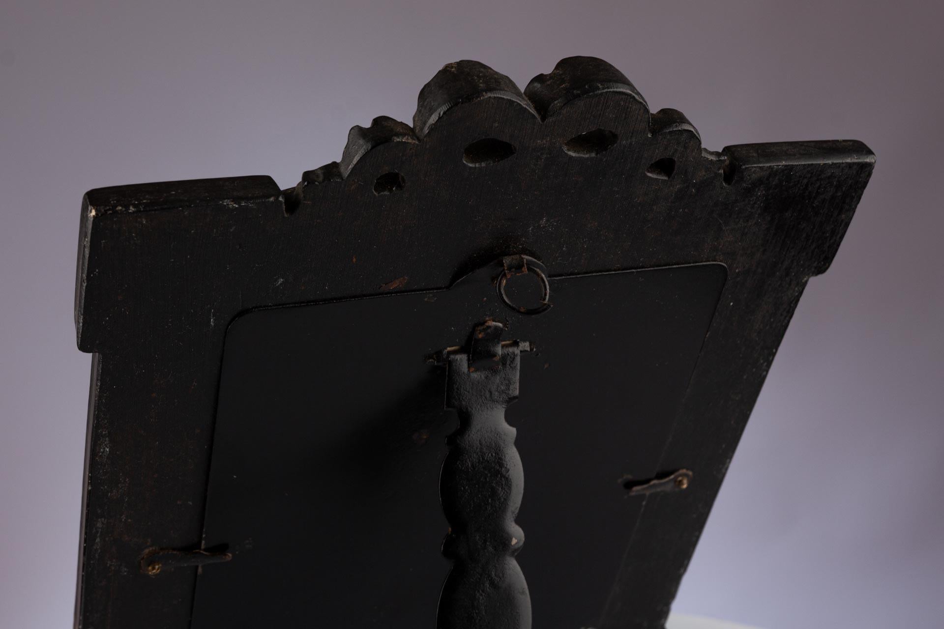 Antique Gutta-Percha Picture Frame, France, 1880s, 10 x 13 cm For Sale 1