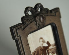 Antique Gutta-Percha Picture Frame, France, 1880s, 9 x 6 cm