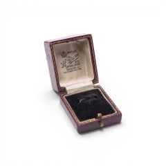 Antique H. Drows, 20 Copthall Avenue, London EC Red Leather Ring Box